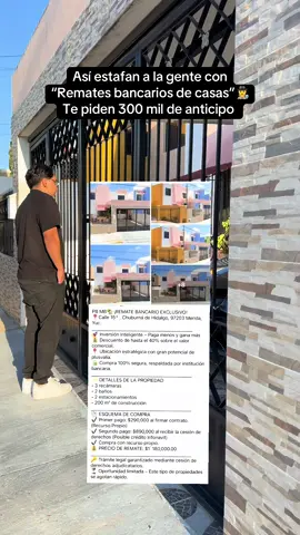Según me vendían una cesión de derechos que no existía jaja en los famosos “remates bancarios” que publican en el feisss #yucatan #inmobiliaria #rematebancario 