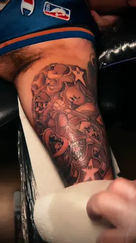 Who’s your main character!? Had a great time working on this Super Smash Bros. concept! If you’re interested in bringing your favorite game character to life through a custom tattoo, feel free to send me a DM to book your session ! #dmvtat #dmvtattooartist #dmvtattoos #dmvtattooshop #dmvtattooartists               