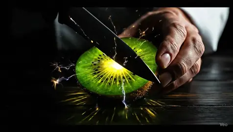 Kiwi néon fluorescent ⚡️💥💫 #satisfyingvideo #asmrvideo #asmr #viral #fyp 