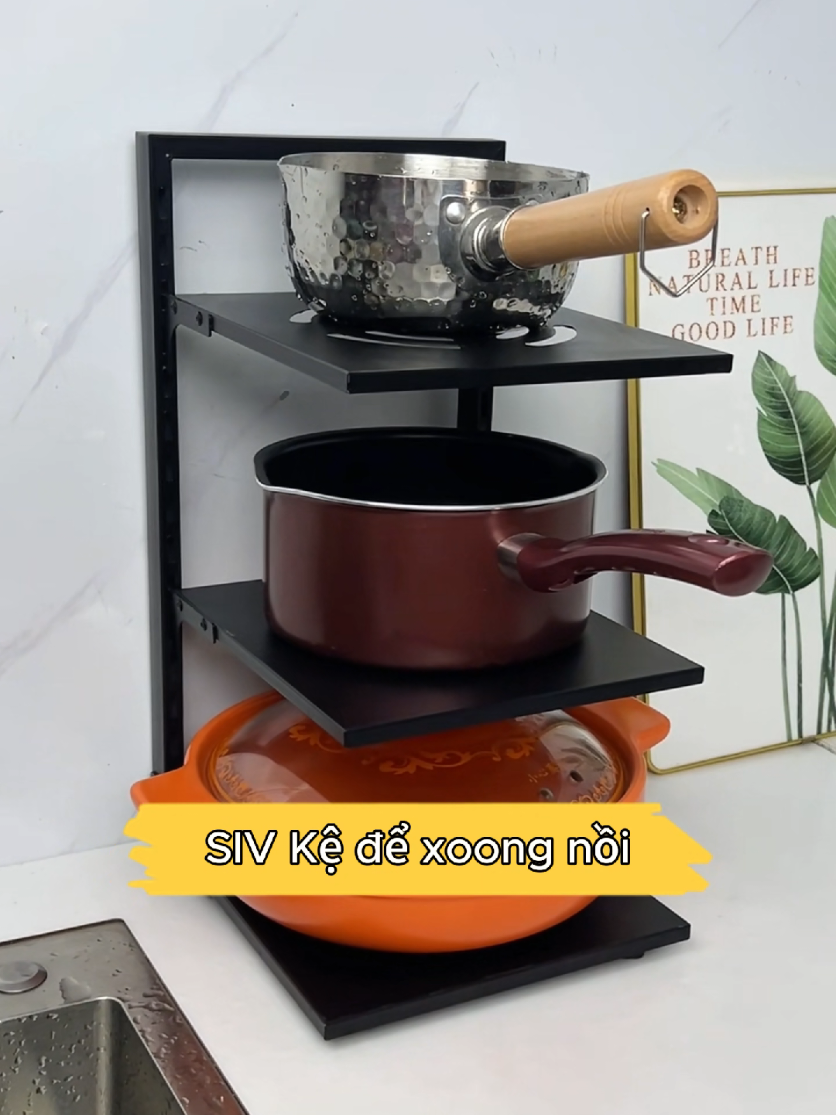 SIV Kệ để xoong nồi nhiều tầng #kedexoong #kedexoongnoi #kedexongnoinhieutang 
