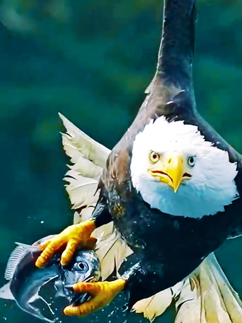 The bald eagle is a marvelous animal that symbolizes power and freedom. With its dark plumage and brilliant white head, it stands out as one of the most beautiful birds in nature. Its impressive wingspan allows for long, elegant flights, always conveying grandeur and respect in the sky. This fantastic predator lives primarily near rivers and lakes, where it fishes with great skill, using its extremely sharp vision. In addition to hunting fish, it also feeds on other animals, demonstrating all its strength and intelligence. It is a true jewel of wildlife, inspiring awe in those lucky enough to witness it in action. #creatorsearchinsights #eagles #nature #sky #Love 