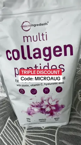 Unflavored collagen boost, mix into anything! #tiktokshopcreatorpicks #tiktokshoplabordaysale #microingredients #collagenpowder #collagen  *Final Price / Shipping / Coupons / Discounts may differ based on your TikTok account, available coupons, and current promotions. Always refer to product listing for up-to-date offers.