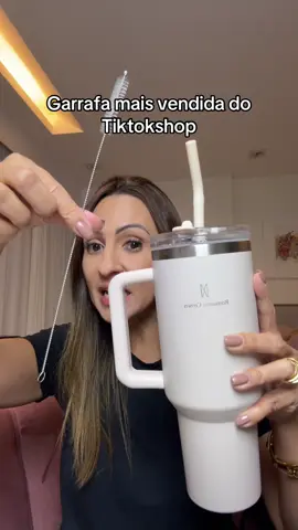 Garrafa térmica inox e não vaza #tiktokshopfamiliapimentel #compras 
