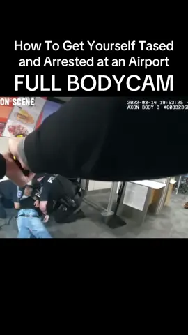 How to get an instant ban at American Airlines…and tased! #cops #copsoftiktok #police #bodycam 