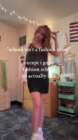 i get to play dress up everyday #fashionstudent #fashionschool #outfitinspo #collegefreshman #fashioninspo 