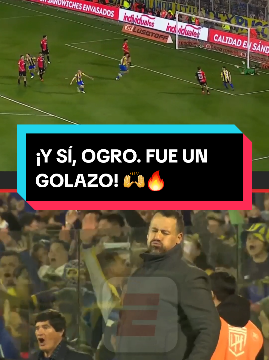 ¡UFFFF! 🙌🔥 La reacción del Ogro al golazo de #DiMaria que le dio el triunfo a #Central en el clásico  📺 ESPN Premium | Suscribite al Pack Futbol | #TorneoClausura #TikTokDeportes 