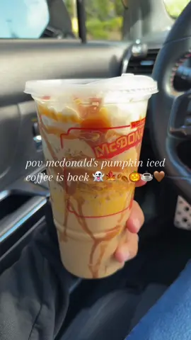 🍂🥧🤎🎃 #icedcoffee #pumpkinicedcoffee #falldrinks #fall #autumn 