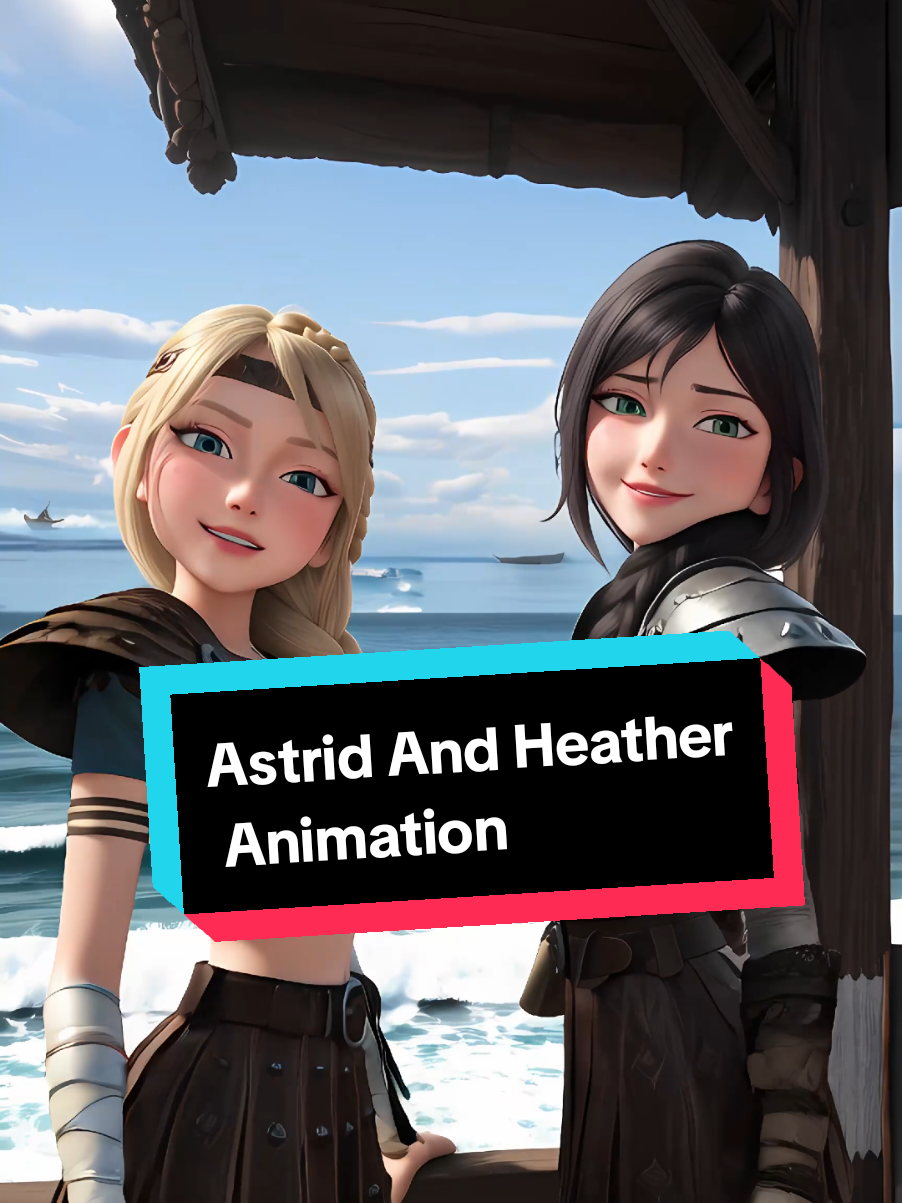 Astrid And Heather Animation #astrid #heather #animation #howtotrainyourdragon #httyd OG by @July Leguizamon 