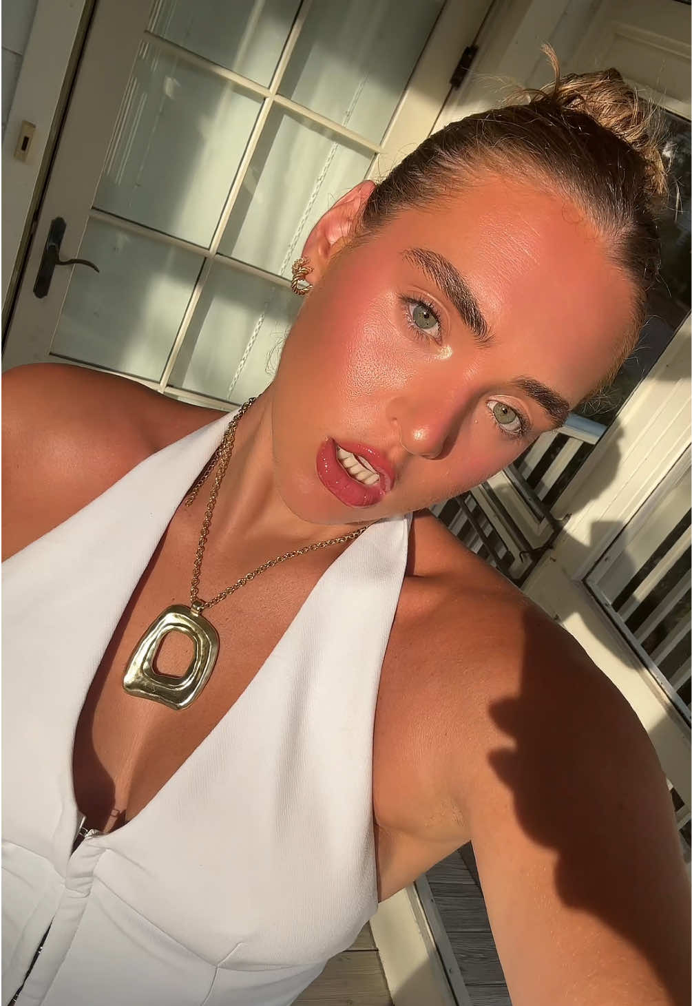Eyes blinking so hard from the sun 😭