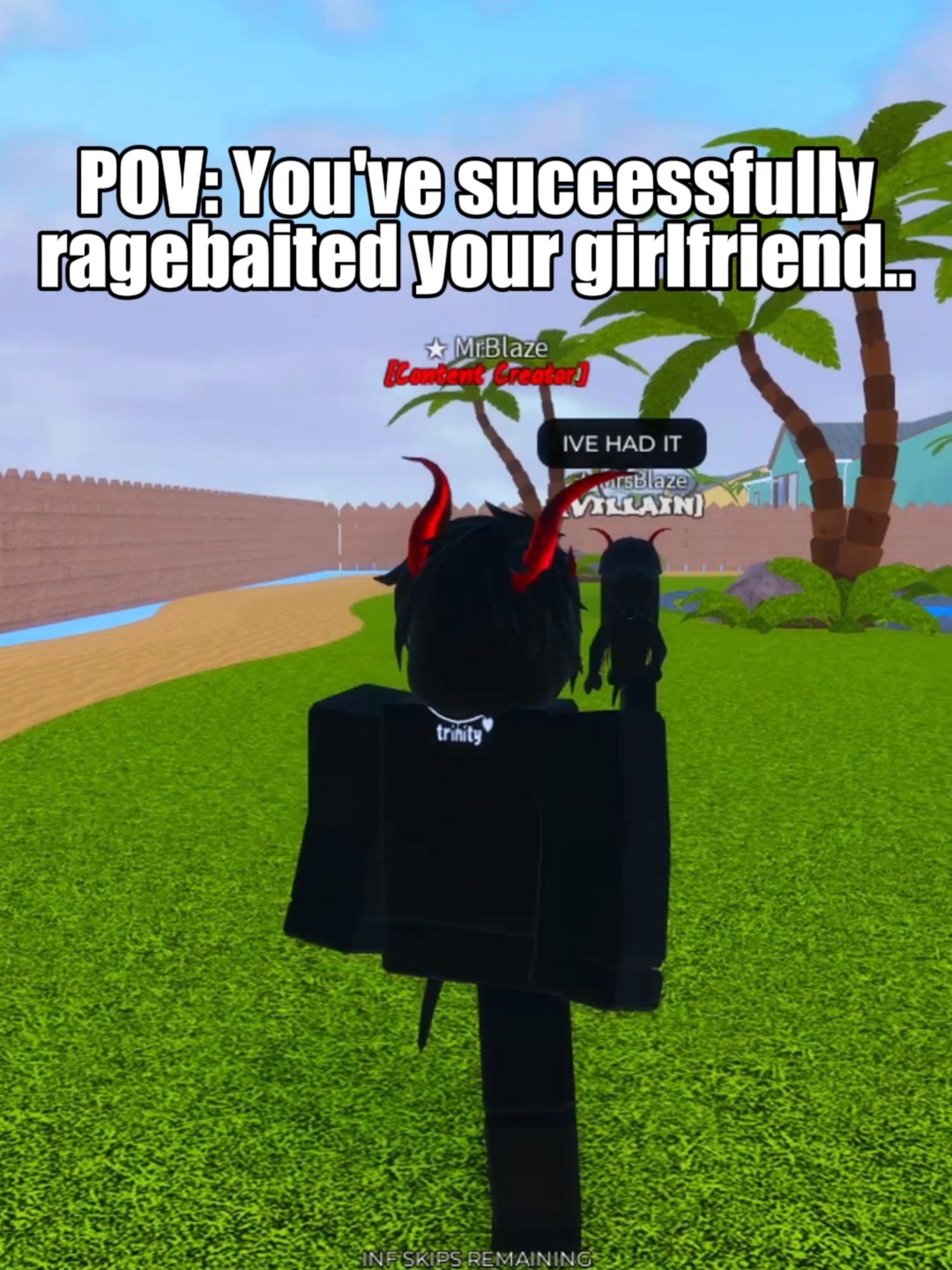 Who else ragebaits their gf? #roblox #robloxfyp #robloxforyou #mr&mrsblaze #blazen253 #foryou #fyp #viral #zyxcba #gamer #couples #neighbors #neighborsroblox #pc