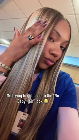 I’m trying 😭😩 lol #nobabyhair #fyp #babyhair 