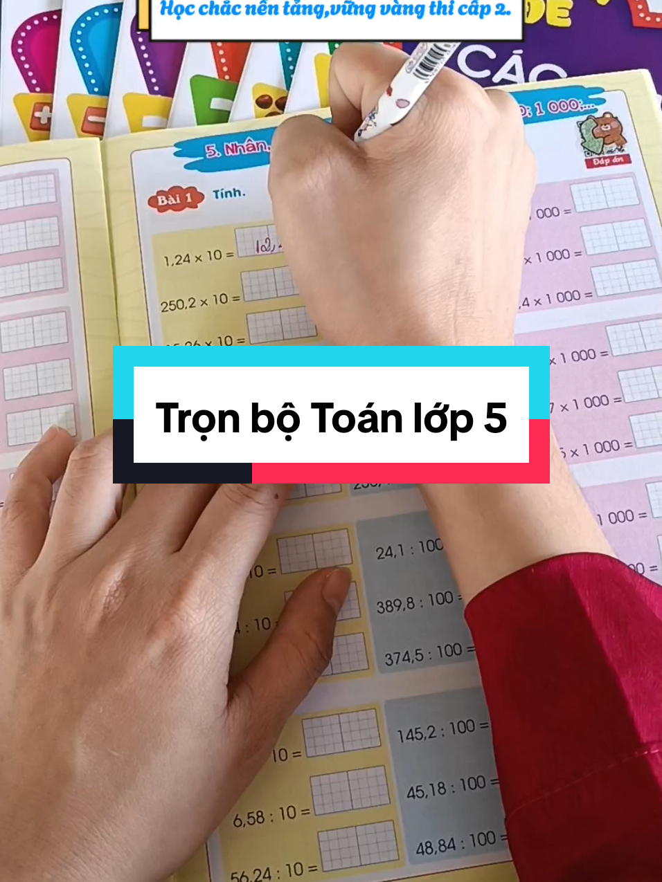 Trọn bộ 9 cuốn Toán lớp 5. #toanlop5 #lop5 #sachlop5 #linhna 