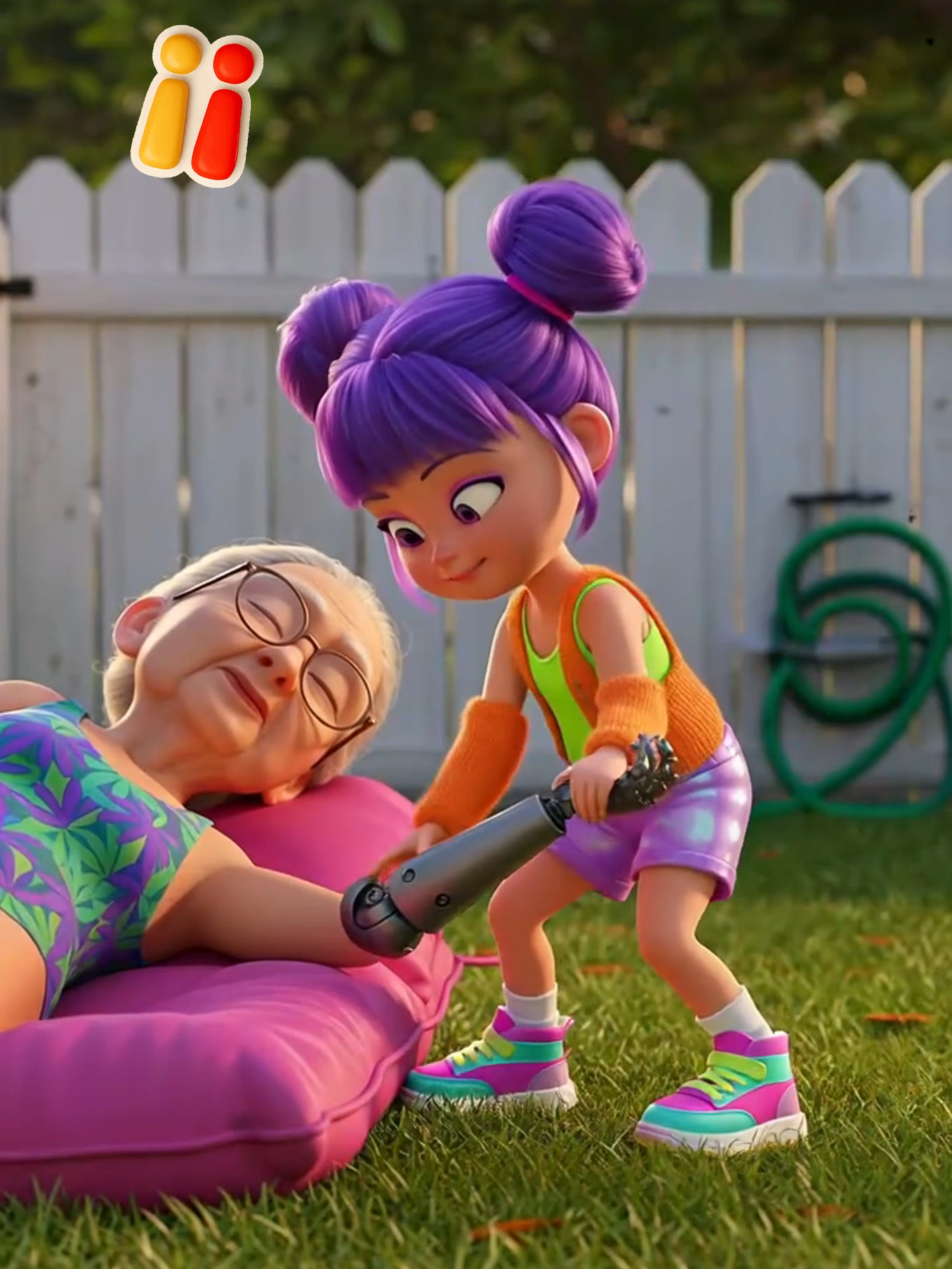 😱🦾Ana won't stop bothering her grandmother, now a mechanical hand is involved #ai #aistory #aivideo #funnystory #animation #humor #ediçãocriativa #cartoonsforkids #tiktokkids #kidsoftiktok #funny