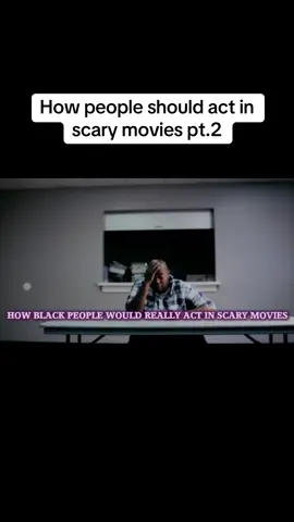 How people should act in scary movies Pt.2 #fyp #viral #funny 