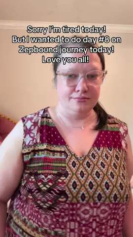 Day #8 on my Zepbound journey! I’m tired today, shot day was yesterday! I guess the first full week back to school routine has me worn out by today! Love you all!! #glp1forweightloss #zepboundforweightmanagement #zepboundjourney #glp1community 