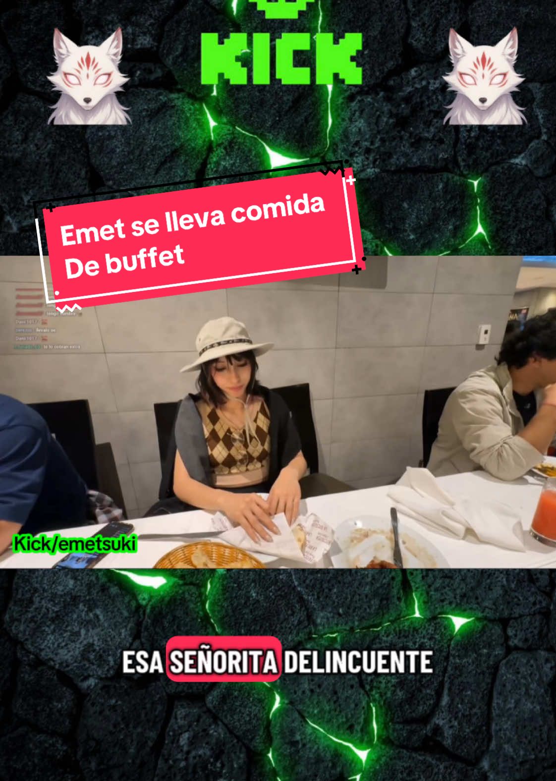 Emet se lleva comida de buffet #sachauzumaki #kickperu #emetsuki #glogloking #antonicraft 