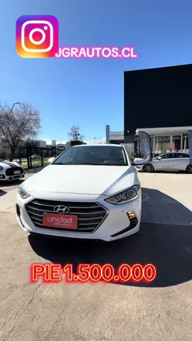 PUEDE SER TUYO CON TAN SOLO $1.500.000 DE PIE CONTÁCTAME📲 HYUNDAI ELANTRA GLS 1.6  Año: 2017 Kilometraje: 107.350 Color: Blanco  Combustible: Bencina  Transmisión: Automático  CLIENTES CMR HASTA CON 1.000.000 DE PIE  ✅Pie desde $1.500.000   (SUJETO  EVALUACIÓN COMERCIAL)  ✅Recibimos vehículos en parte de pago , aceptamos tarjetas de crédito, debito y efectivo , consulta por nuestro financiamiento automotriz.