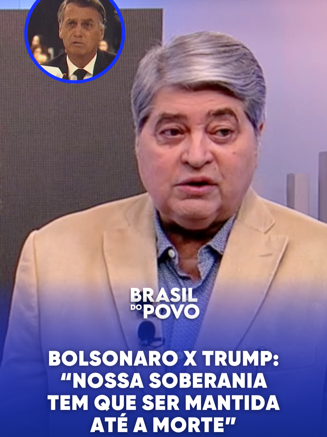 Bolsonaro x Trump: “Nossa soberania tem que ser mantida até a morte” . . . #RedeTV #BrasilDoPovo #Datena #bolsonaro #trump