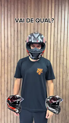 Comenta aí qual você escolheria!! Vem pra af capacetes #capacete #capacetes #fw3 #fw3capacetes #motos 