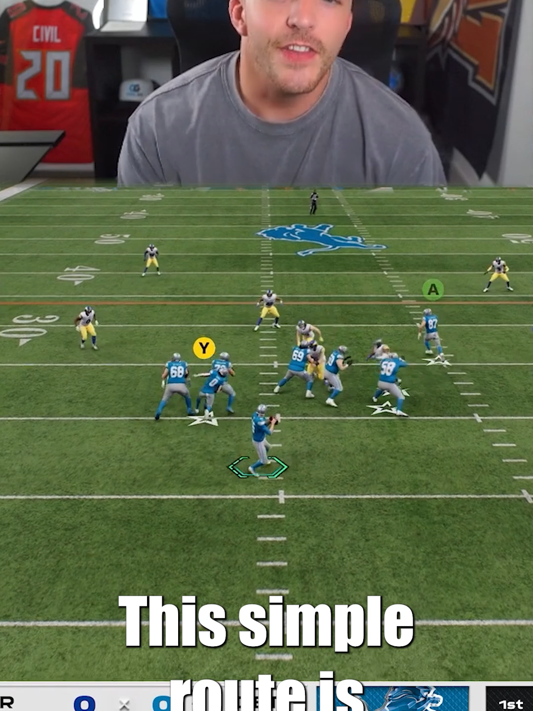 You NEED To Start Using This Route! This is a Route Stemmed Curl Route By pressing Y or Triangle, selecting your receiver and holding down LB/L1, you're able to change the stem of your curl route Placing the route break 15-20 yards down the fieled puts your receiver in a soft spot of most ZONE Defenses This route is PERFECT for Big Third Down plays and will keep your Offense on the field! #madden26 #madden #maddennfl26