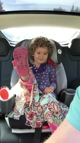 This girls been a performer since she was a baby… just a bunch of confidence and sass. (Car is parked for the parent police.)