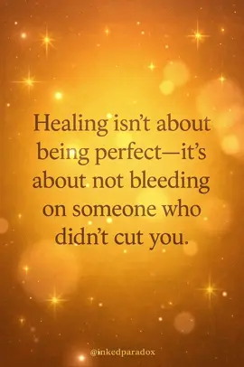 Heal yourself before you start something new. Don't bleed on someone who doesn't deserve it.  #healing #fyp #HealingJourney #relationships #dating 