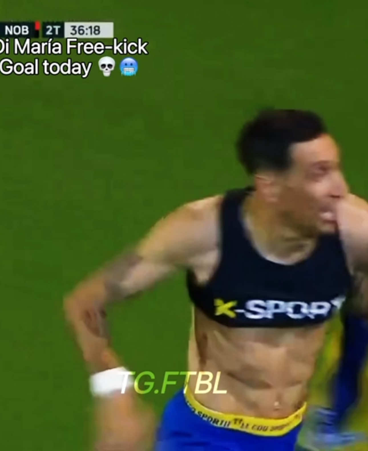 Free-kick goal to Angel Di María in the last minutes 🔥💀 \\ Rosario Central vs Newells Old Boys #dimaria #freekick #goal #rosariocentral #newellsoldboys 