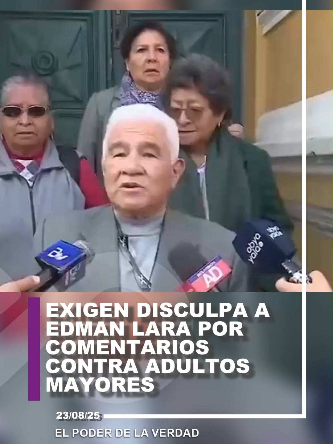 ⚠️ El Control Social del Adulto Mayor de #LaPaz exige disculpa pública a Edman Lara por comentarios considerados discriminatorios hacia los adultos mayores, tras llamar “viejo” a Carlos Valverde. 👴💬 #LaPaz #Respeto #AdultosMayores#lapaz_bolivia🇧🇴 #AdultosMayores #respetoparatodos #Discriminación #EdmanLara #CarlosValverde #ControlSocialAdultoMayor #Derechos #Inclusión #Igualdad #RespetoAdultosMayores #Sociedad #Conciencia #Justicia #Ética #OpiniónPública #Solidaridad #Valores #Cultura #Responsabilidad #Equidad #NoticiasBolivia #Actualidad #ÚltimaHora #Denuncia #ProtecciónAdultosMayores