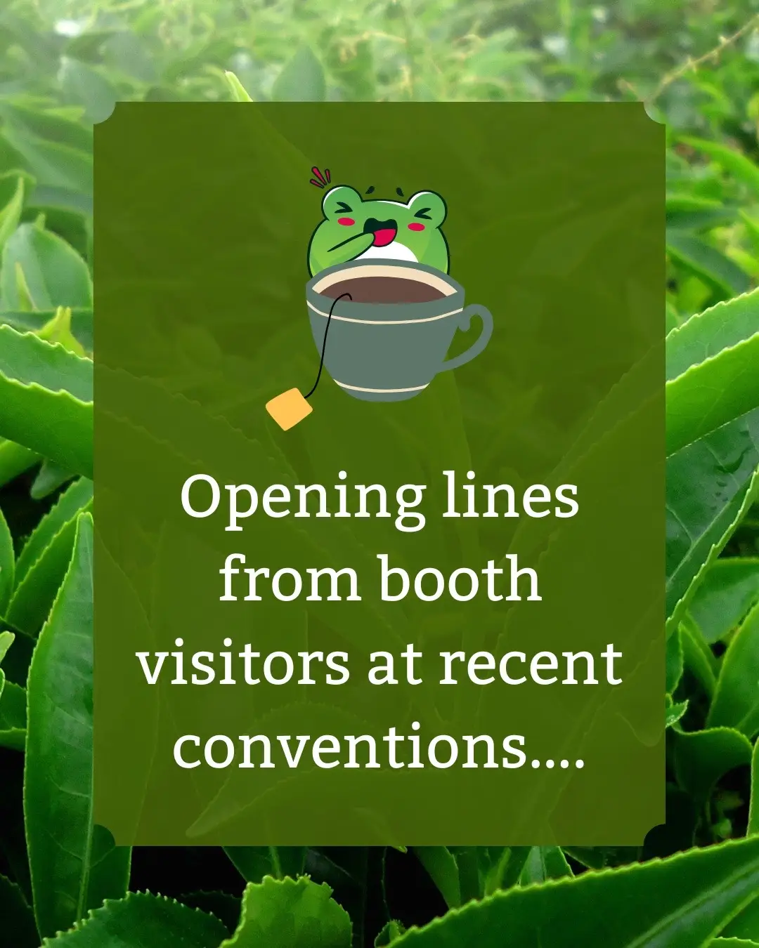 If I had a penny for everyone who came to my high end nerd tea booth at a convention to tell me that they don’t like tea, should carry something I already do, that blends are inferior to pure teas (which I also have on the table), or that they know more about my work than I do…😂🍵🤷‍♀️ #overheardatcon #conventionbooth #retaillife #customerstories #tea 