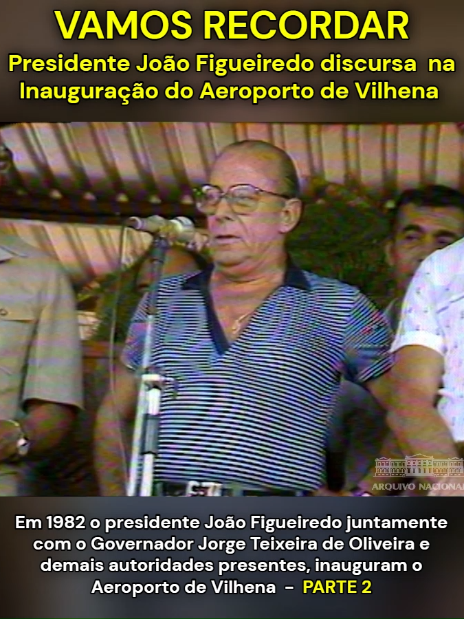 História de Rondônia, vamos Recordar? Em visita a Rondônia, o presidente João Figueiredo, ao lado do Governador Jorge Teixeira e demais autoridades que se fizeram presentes, discursa na inguração do Aeroporto de Vilhena em 1982, espero que gostem! Não deixe de comentar, já deixa seu like ai, nos ajude a divulgar nossa página rondoniense. #rondonia #rondonianotiktok #livroretratosdahistoria #resgatehistorico #foryour #pvh #fyp #associacaomadeiramamore #vilhena