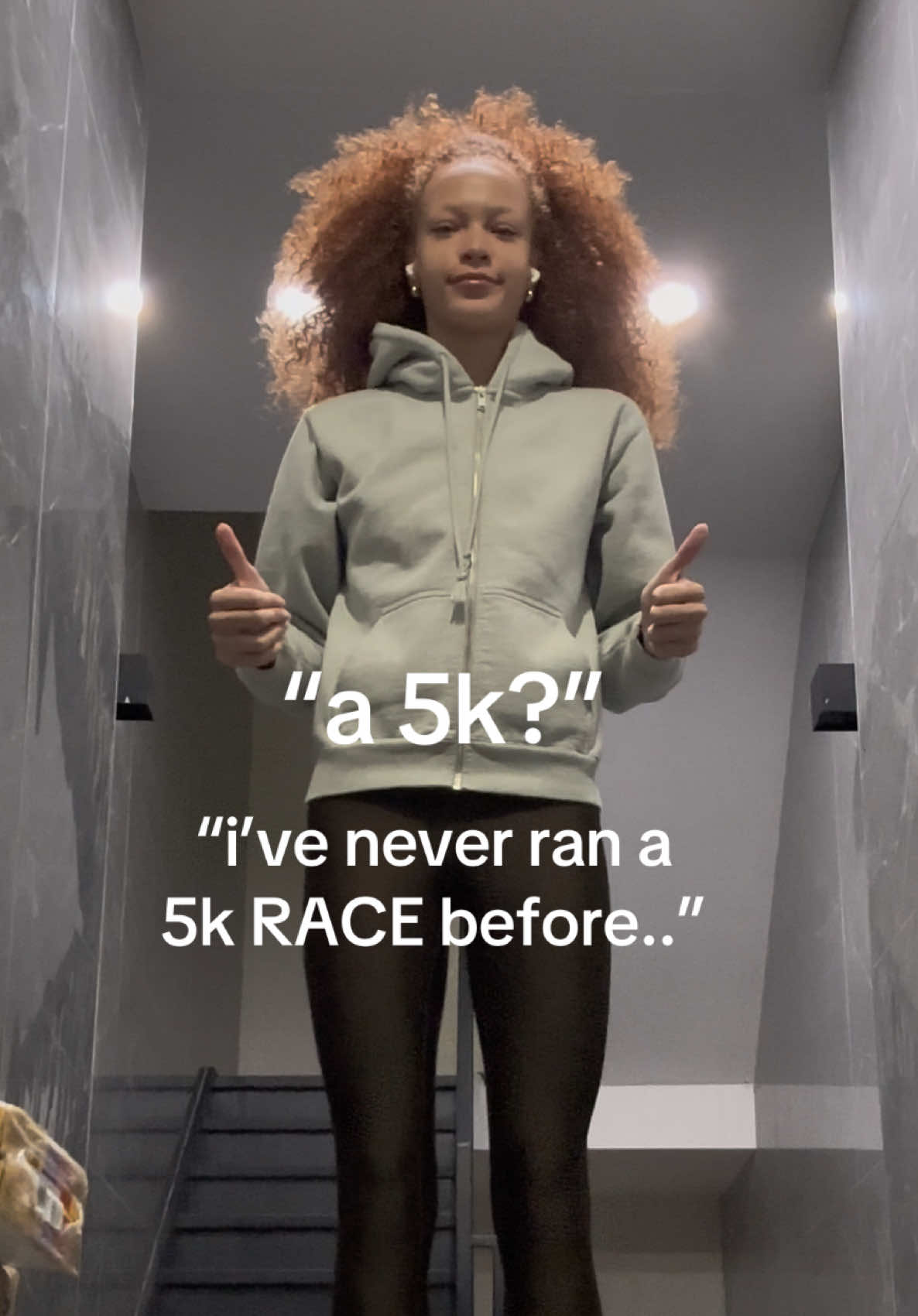 i guess i’m a runner again now?😅 never would i ever thought i’d wake up at 4am willingly to run 3.1 miles.. but HERE WE ARE #5k #Running #curlyhair #redhair 