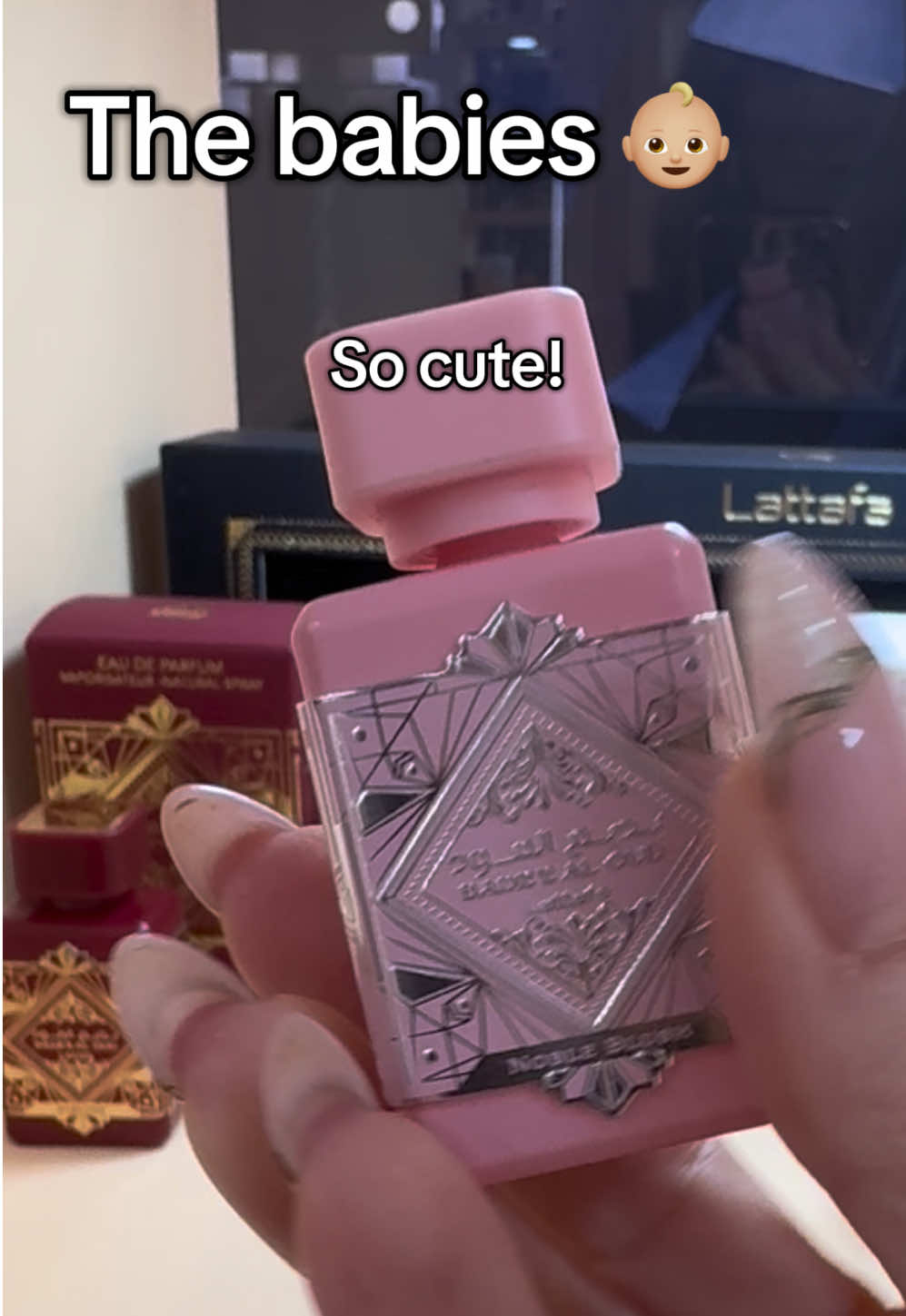 I love when they make minis in everything, but especially in fragrance! I need all the minis! #miniperfume #lattafa #perfumetiktok #fragrancetiktok #minicollection 
