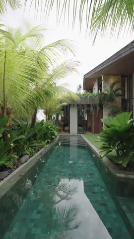 This could indeed.. be paradise ☀️💛 📍Villa Ohlala: Located in pererenan - 💫If you want the best deals comment “tropical experience” - #thetropicaldoor #pool #bestairbnb #bali #vacation 