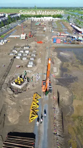 Cơ giới hạng nặng và cẩu tháp tập đẩy nhanh trước lễ tại Solaria #waterpoint #excavator #towercrane #hitachi #batdongsan 