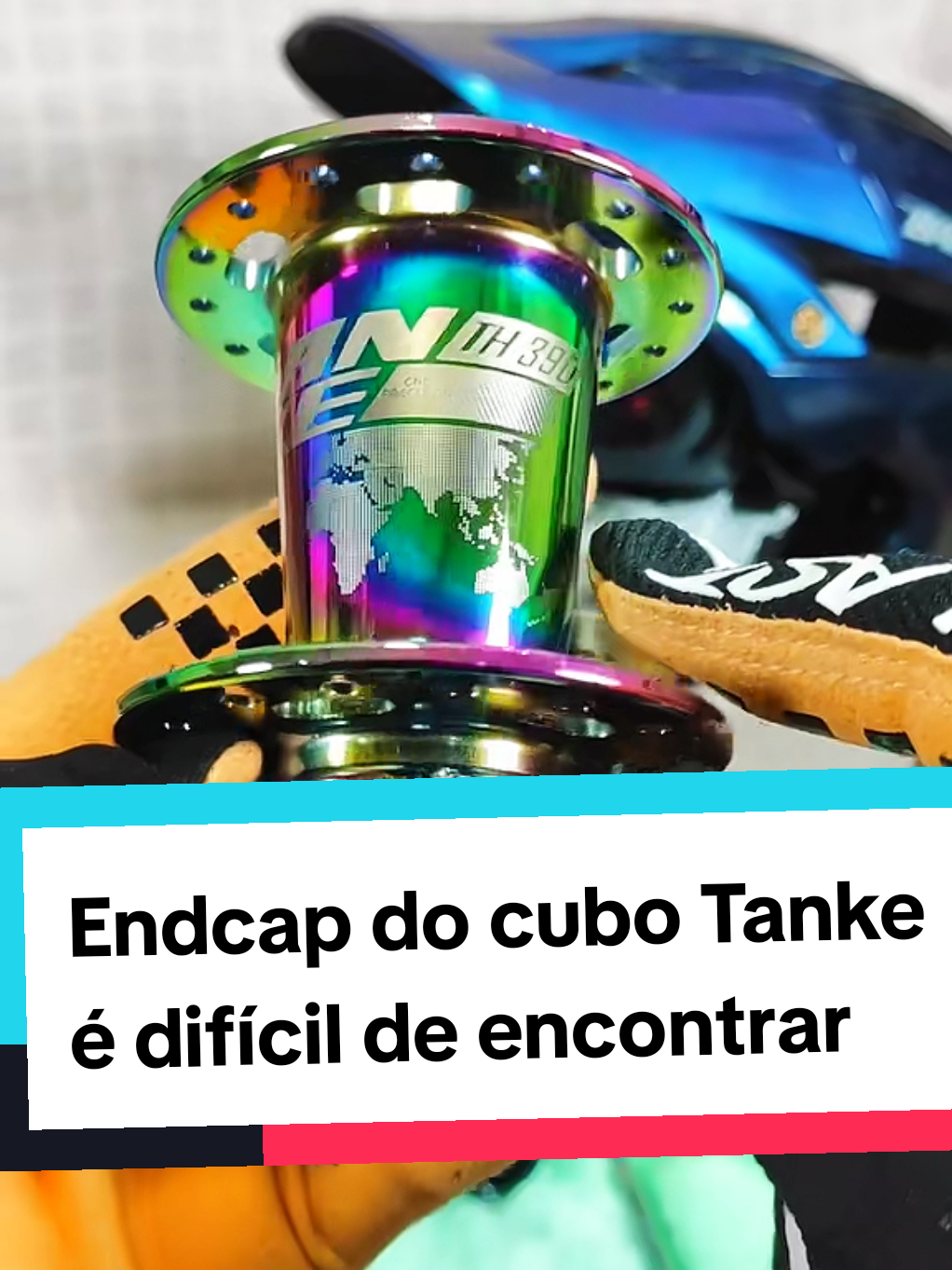 Tampa ou endcaps do cubo tanke é  difícil de encontrar! #hub #edymask😏 #ciclismo #tanke
