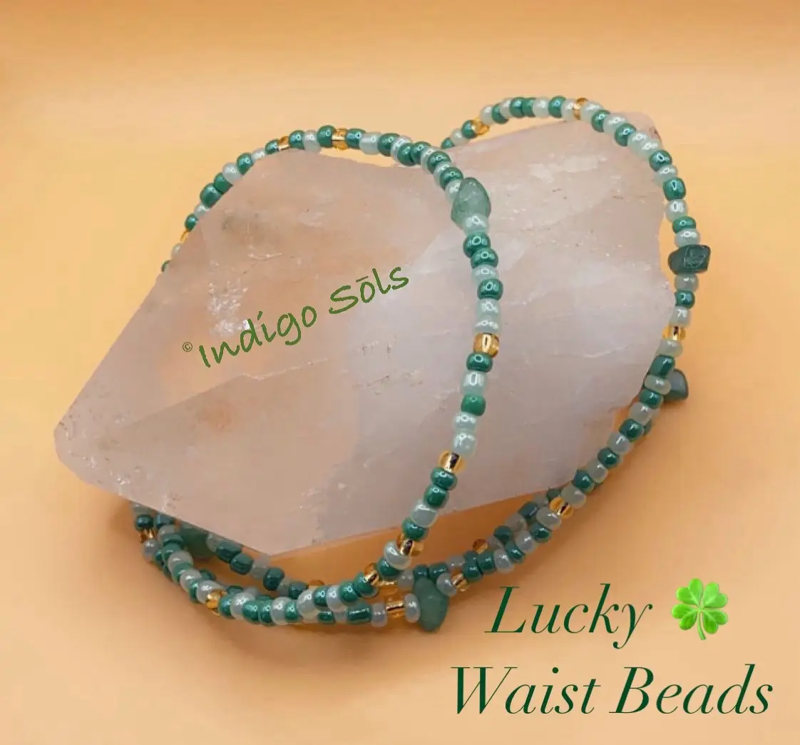 🔮 Energy benefits: These beads carry good fortune, clarity, and confidence. Crystals align your energy to attract opportunities and positivity. 🎨 Customization: Hand-strung on elastic with a secure clasp, made to fit your waist perfectly. 🛍️ Where to buy: https://square.link/u/N7q6vitJ ✨ Limited sets only. Make them yours before they’re gone. #WaistBeads #IndigoSols #CrystalEnergy #GreenAventurine #BodyJewelry 