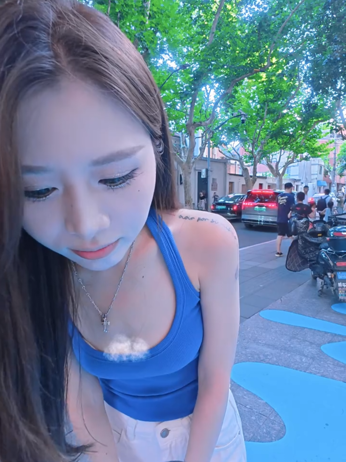 上海街拍｜Andrea #正妹天堂街坊 #给陌生人拍照#搭讪美女 #美女 #完美的身材 