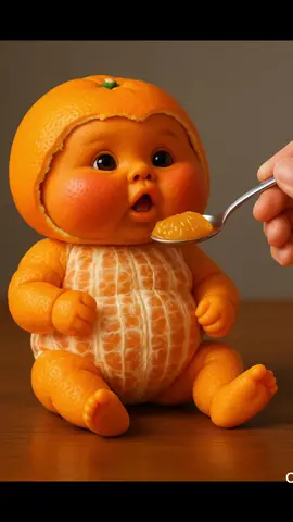 Orange 🍊Eating. ASMR Which baby should I do next?  #asmr #aiasmr #satisfyingvideos #eating #orange 