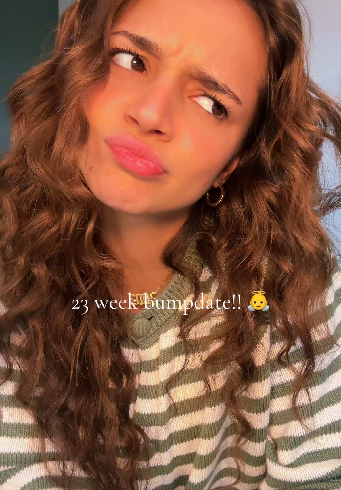 BUMPDATE 🧸 #23weekspregnant my app says I’m the size of honeydew so what should I make 