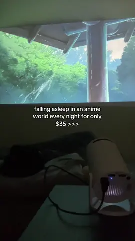 this projector is so relaxing #projector #roomsetup #anime #roomdecor 