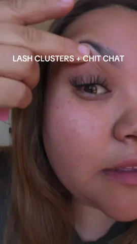 Didnt notice my coffee stain until I edited this😭😭 #lashclusters #chitchat 