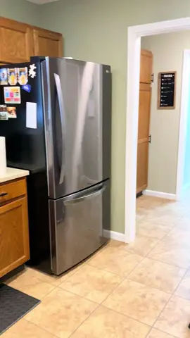 This space off the garage was intended for over flow kitchen storage. But unfortunately it became a catch all for shoes, bags and coats. I moved the extra storage to the laundry/pantry and made my entry a whimsical welcome that will make me smile every time I walk in the door! #mudroom #DIY #paint #cottagecore 