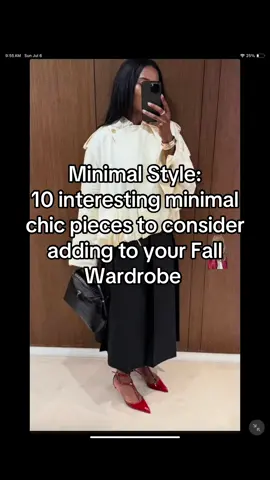 Minimal Style: 10 minimal chic interesting pieces to consider adding to your capsule Fall wardrobe!  I’m still offering my personal Styling zoom sessions at a very reduced rate for a short amount of time so fuck me while you can $250 will get you a 45 minute private team session with me private Pinterest board dedicated to for you and likes to pieces that you can shop post call. Email me a jenknowsbestblog@gmail.com. Save a little bit of money with packages : 2 sessions: $400 3 sessions: $650 And all the pieces that I mentioned that you can shop in, this video are linked on my  ShopMY just click my tab up in my bio, and look under TikTok! What are you looking to add to your fall wardrobe comment below ! #creatorsearchinsights #chic #falloutfits #fallfashiontrends #fashiontiktok 