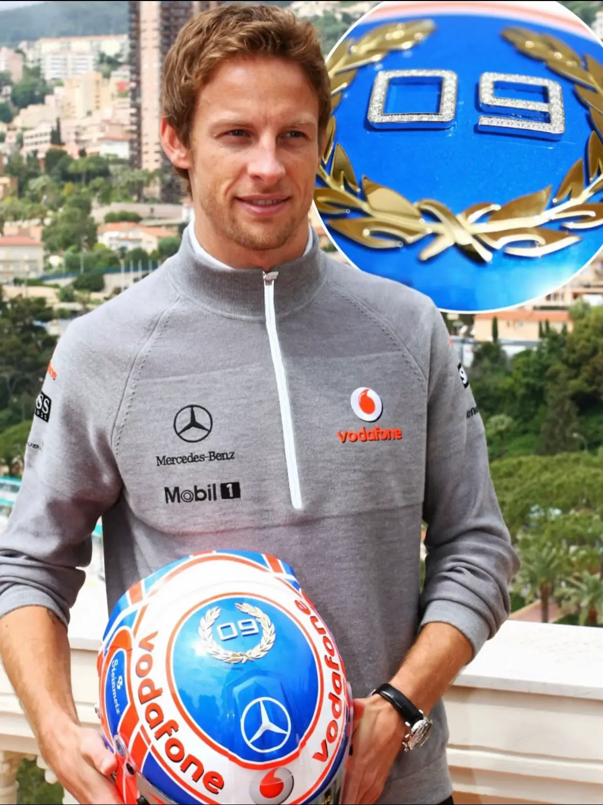 Jenson Button and Lewis Hamilton special diamond encrusted helmets and steering wheels in honor of their 2008 and 2009 world championship wins.  #fyp #viral_video #jensonbutton #lewishamilton #f1 