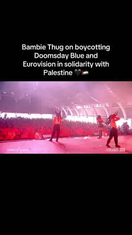 @Bambie #freepalestine🇵🇸❤️ #eurovision #bambiethug #fyp #lowlands2025 