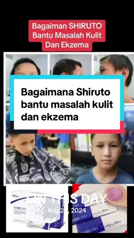 Hubungi kami untuk info 📞 019-6641175 Shiruto bantu masalah kulit & ekzema melalui cara ini: 	1.	Aktifkan Sel Pertahanan Badan 	•	Shiruto ada IP-PA1 (immune modulator) yang bantu “bangunkan” sel imun kita. 	•	Bila sel imun berfungsi dengan baik, ia boleh kawal keradangan (inflammation) yang biasanya jadi punca kegatalan & kemerahan kulit ekzema. 	2.	Kurangkan Radang & Gatal 	•	Ekzema = kulit sensitif yang mudah inflame. 	•	Shiruto bantu stabilkan tindak balas imun supaya kulit tak overreact, jadi radang & gatal boleh berkurang. 	3.	Sokong Baik Pulih Sel Kulit 	•	Bila keradangan terkawal, kulit ada ruang untuk pulih semula. 	•	Ini bantu kurangkan luka, kering dan pecah-pecah akibat ekzema. 	4.	Bina “Perisai” Dalaman 	•	Shiruto tak sapu luar macam krim, tapi kerja dari dalam tubuh. 	•	Bantu tingkatkan sistem imun, jadi kulit lebih kuat lawan pencetus ekzema (contoh habuk, makanan, stress). ⸻ ✨ Ringkasnya: Shiruto bukan ubat, tapi ia bantu stabilkan sistem imun → kurangkan inflamasi → kulit lebih sihat → simptom ekzema beransur lega.  #shiruto #shirutovitaminsofimmunity  #hargashiruto 
