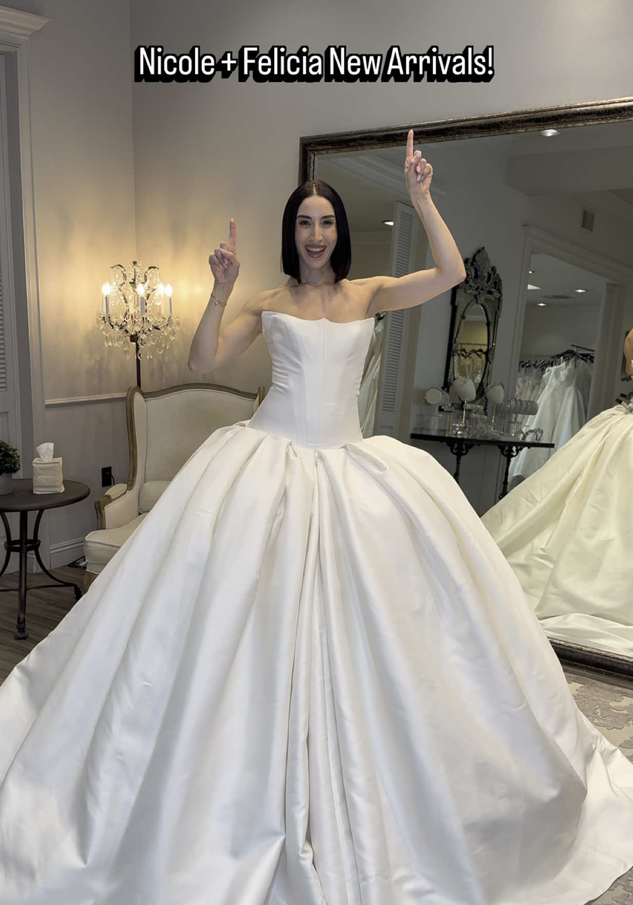 That @Nicole + Felicia NEW NEW🤭💫✨Which wedding dress is your favorite?! All these beauties are now available in store at #LovellaBridal to try on! @WeddingFashionExpert 🤍 #lovellabridal #bridetobe #gettingmarried #tyingtheknot #engaged #reeloftheday #bridalreel #weddinginspo #weddinginspiration #sayyestothedress #weddingplanning #weddingfun #weddingdresses #weddingdetails #weddingdress #weddingfashion #weddingdressshopping #bride #nicolefelicia #nicolefeliciacouture #ballgown #basquewaistweddingdress #basquewaistbllgown #sparkleballgown #weddingdresswithoverskirt #laceballgown #laceballgownweddingdress 