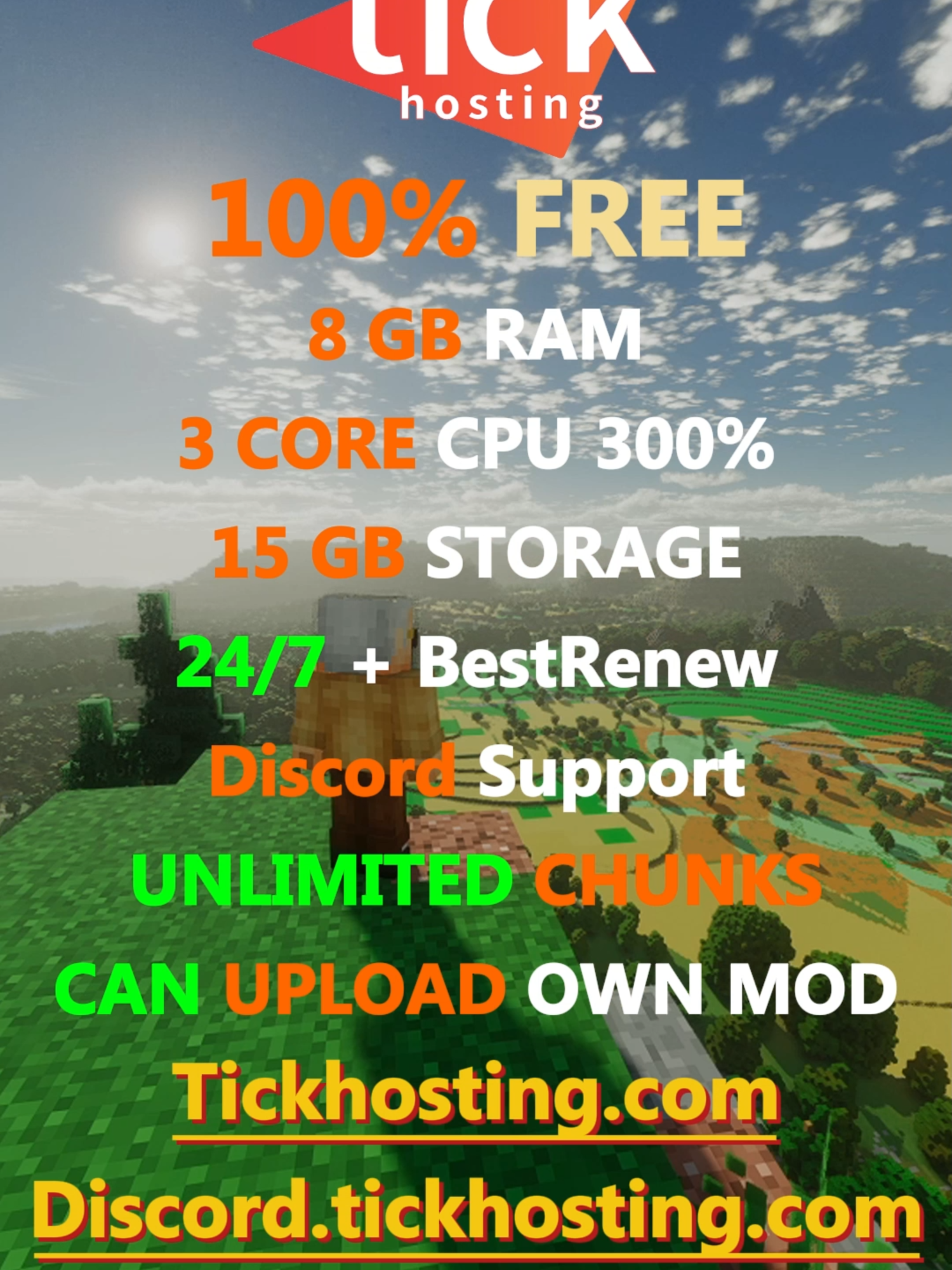 💻Get fast & secure Minecraft servers with TickHosting!🌩 🔥 Play survival, creative, minigames lag-free! ✅ 24/7 support & affordable prices #tickhosting #free #freehosting #besthosting #hosting #minecrafthosting #minecrafthostingfree #europe #asia #Minecraft
