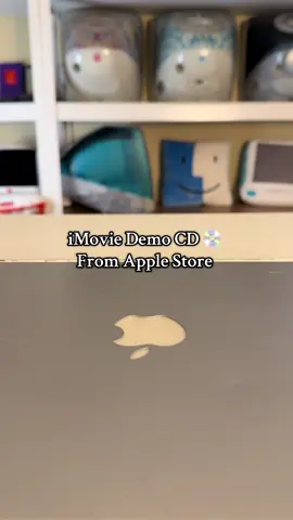Friend gave me a iMovie demo CD to play with. #vintage #apple #computer #imovie #fyp 