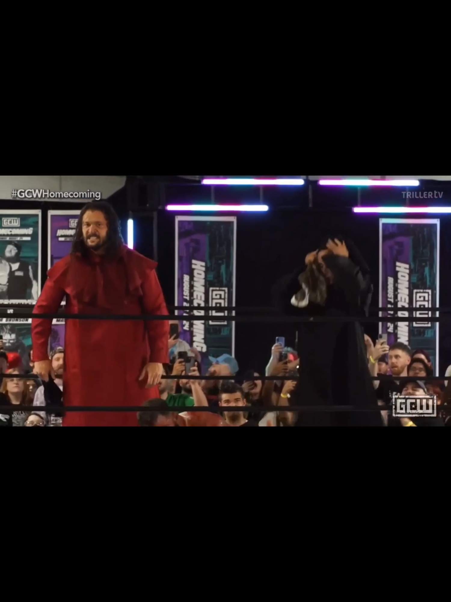 TICK TOCK! ⏳ Killer Kross and Scarlett HAVE ARRIVED at #GCWHomecoming. 📺 LIVE NOW | ONLY on TrillerTV+